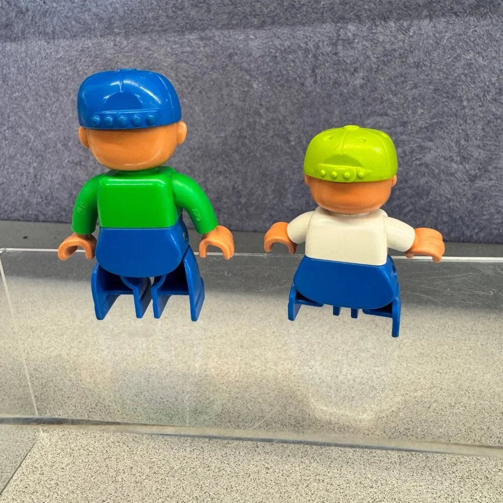 LEGO DUPLO Figures Lot of 2 Men‎ Replacement People Construction Worker